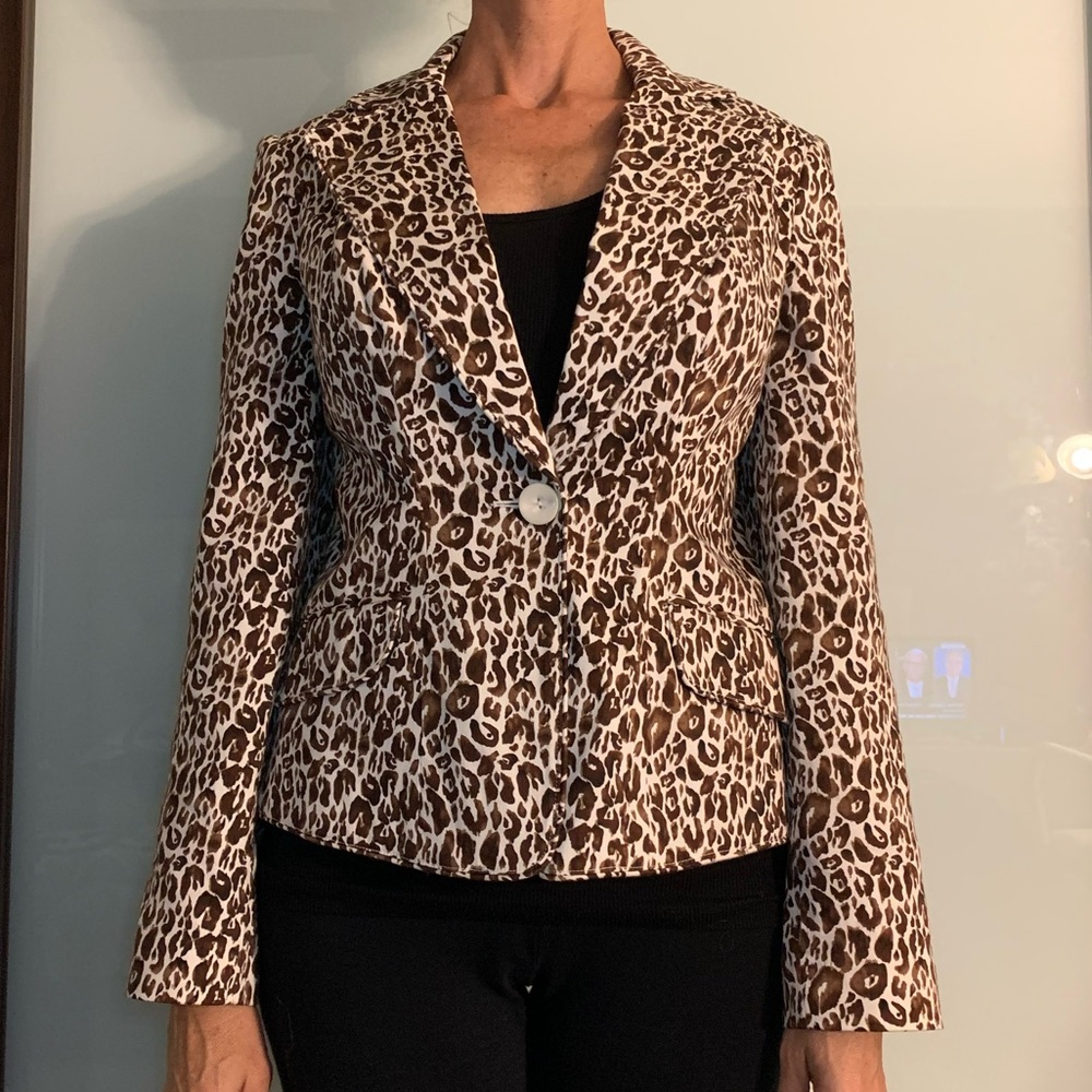 Leopard suit jacket